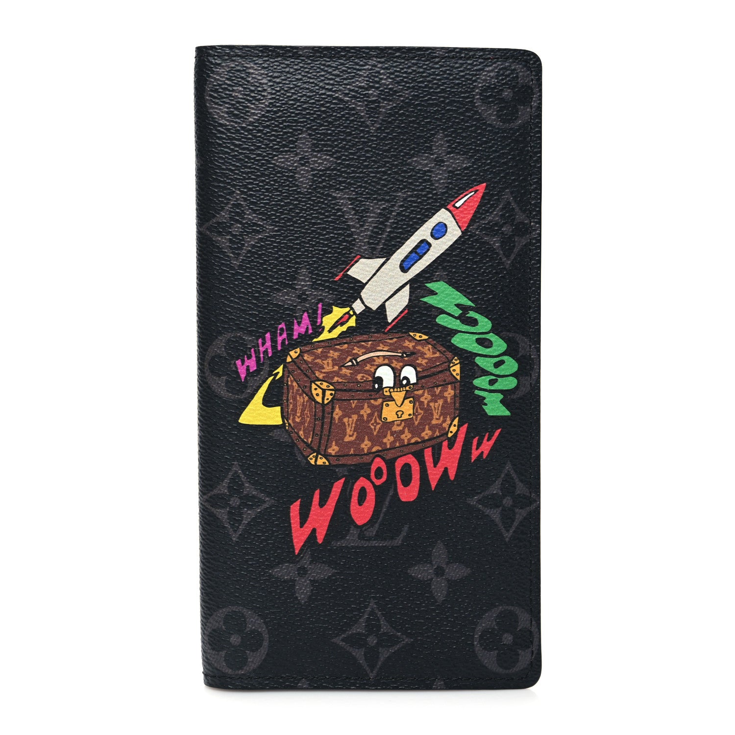 Louis Vuitton Monogram Eclipse Space Age Brazza Wallet 1 of 8