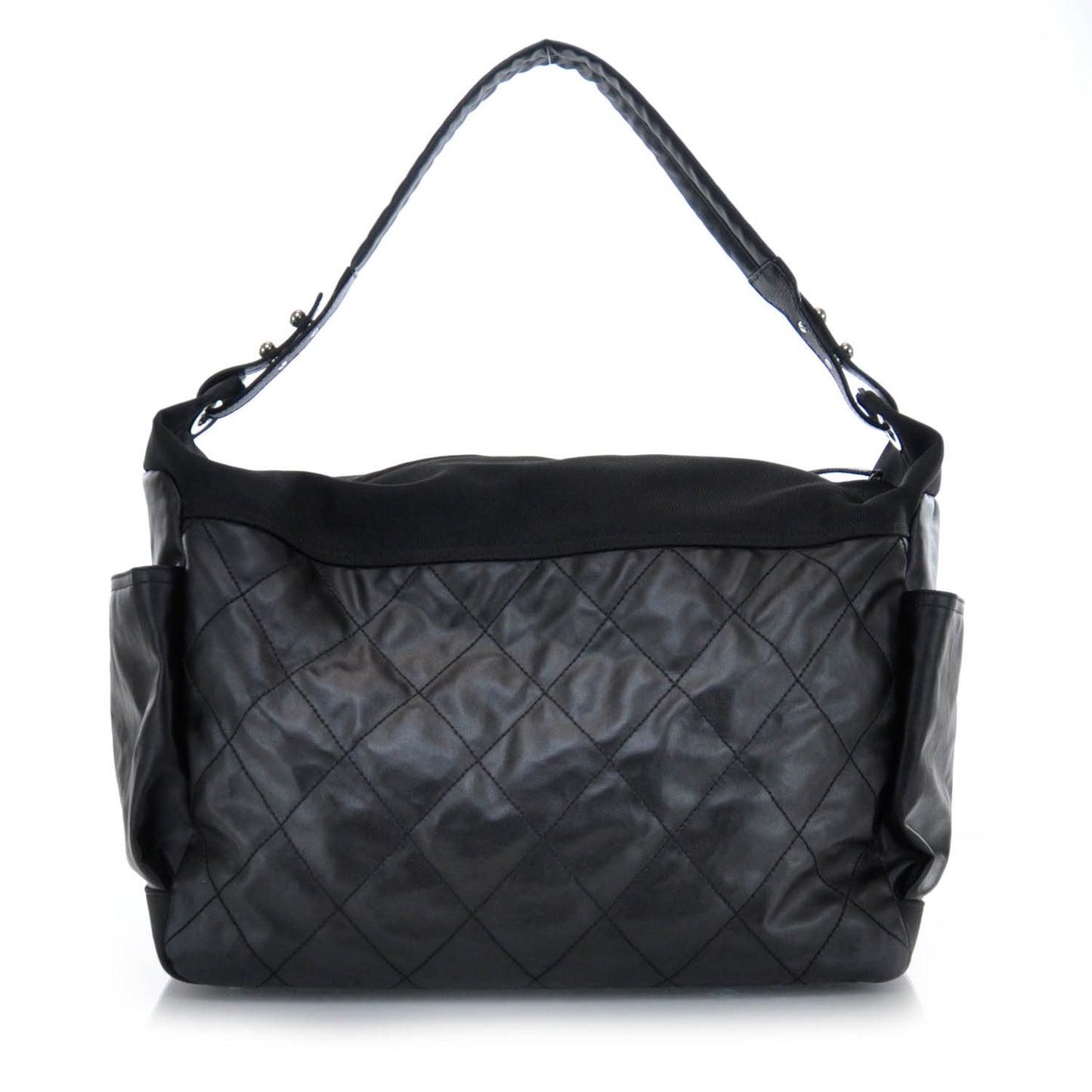 Coated Canvas Paris Biarritz XL Travel Bag Black
