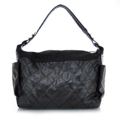 Chanel Coated Canvas Paris Biarritz XL Travel Bag Black 3 of 10