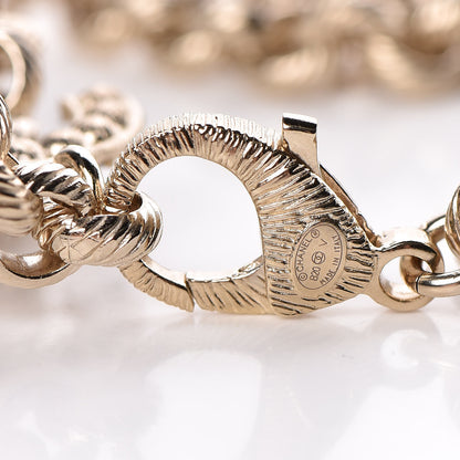 Chanel Metal Crystal 90's Icon Logo Chain Belt Gold 4 of 6