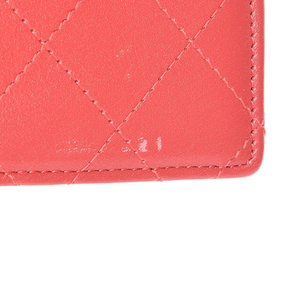 Chanel Patent Quilted Travel Wallet Rose Fonce 19 of 22