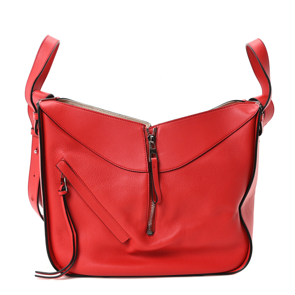 Loewe Calfskin Small Hammock Shoulder Bag Scarlet Red 1 of 10