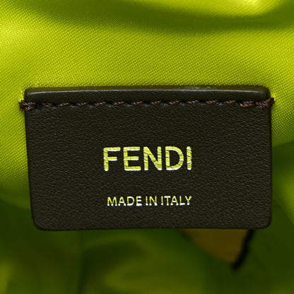 Fendi Nylon Ninfa Vitello King Cuoio Mini Mon Tresor Bucket Bag Wasabi 6 of 10