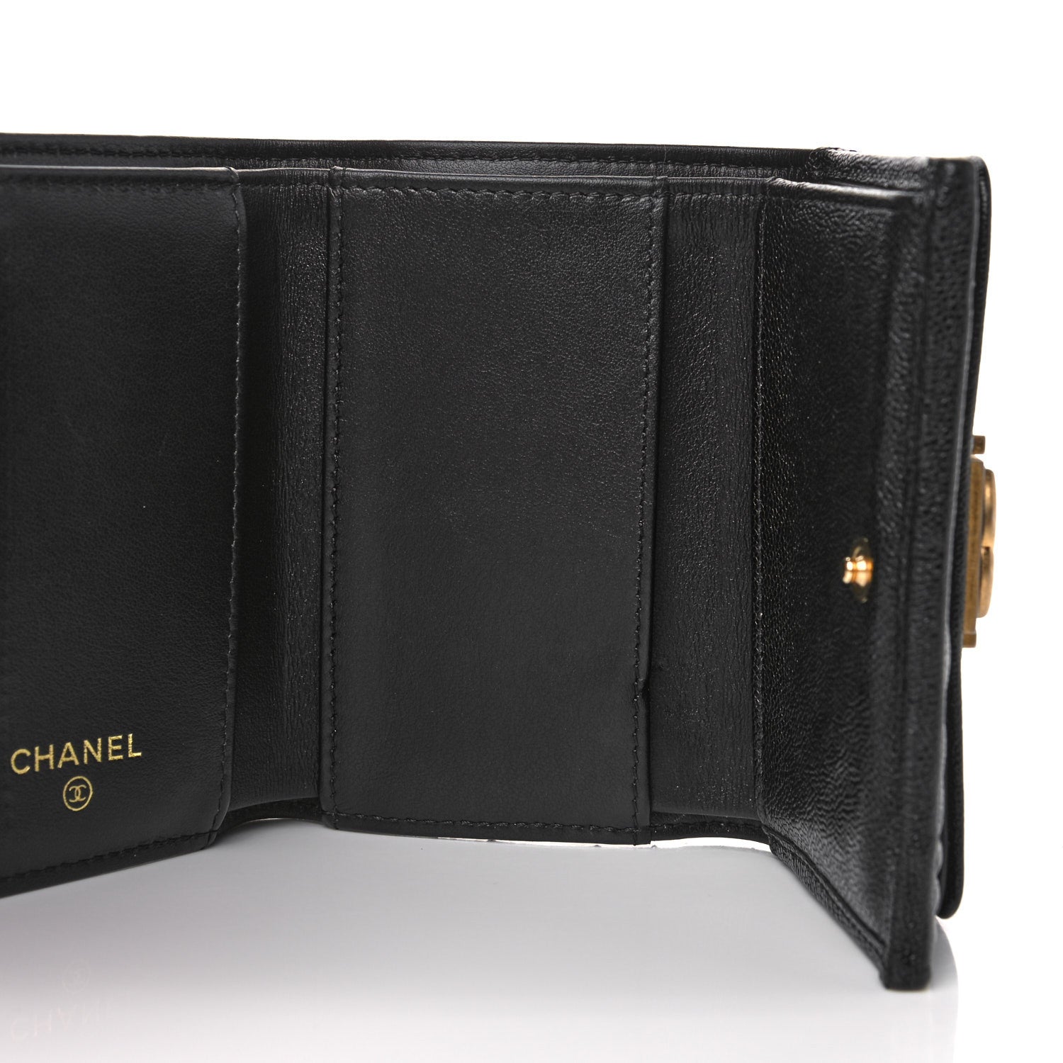 Chanel Caviar Quilted Small Boy Flap Wallet Black 5 of 11