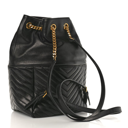 Saint Laurent Lambskin Matelasse Monogram Joe Backpack Black 3 of 8