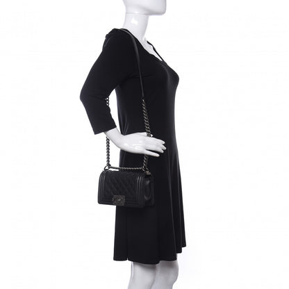 Chanel Caviar Quilted Small Boy Flap Black 2 of 9