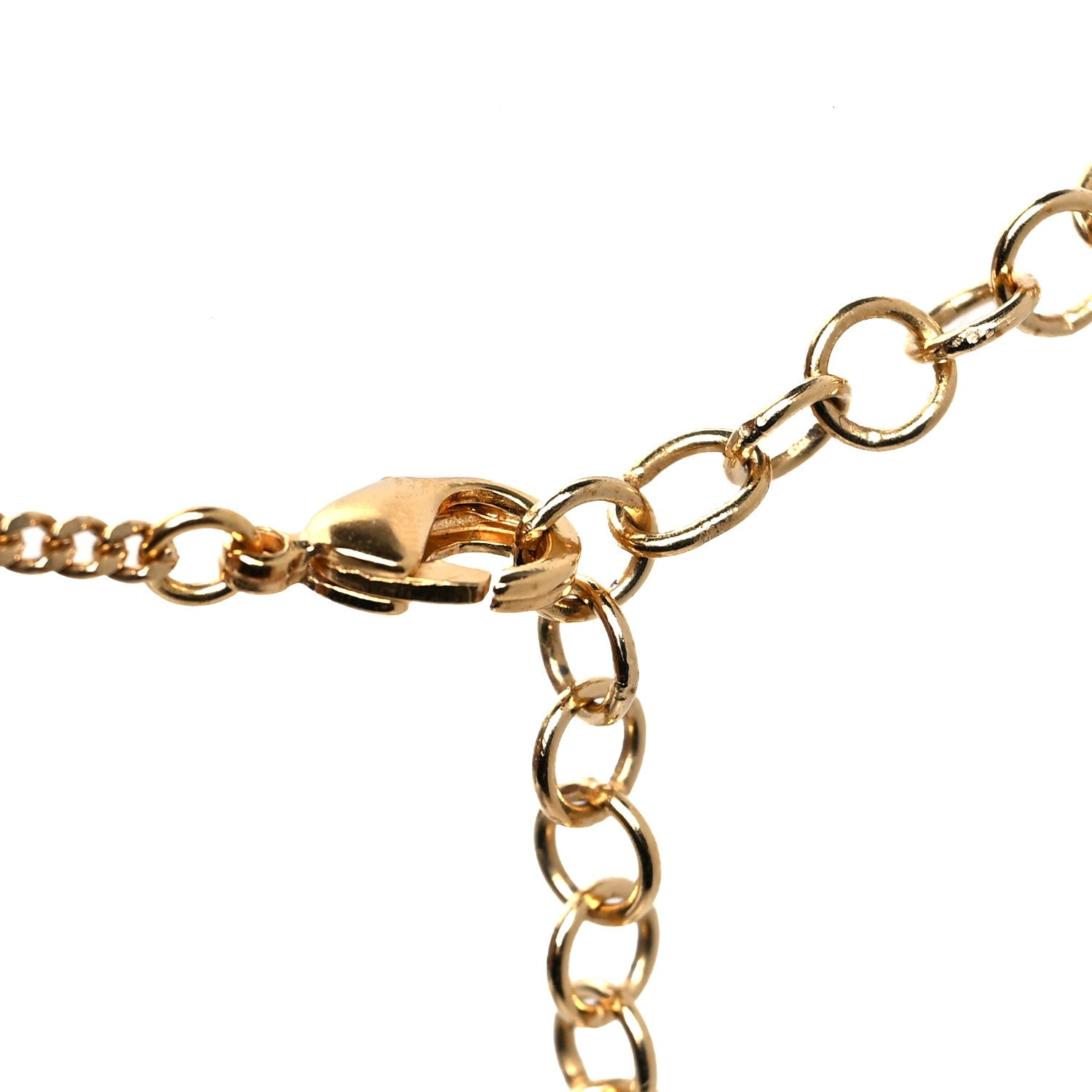 Chanel Crystal Pearl Perfume Bottle CC Necklace Black Gold 4 of 5
