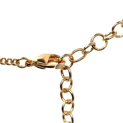 Chanel Crystal Pearl Perfume Bottle CC Necklace Black Gold 4 of 5