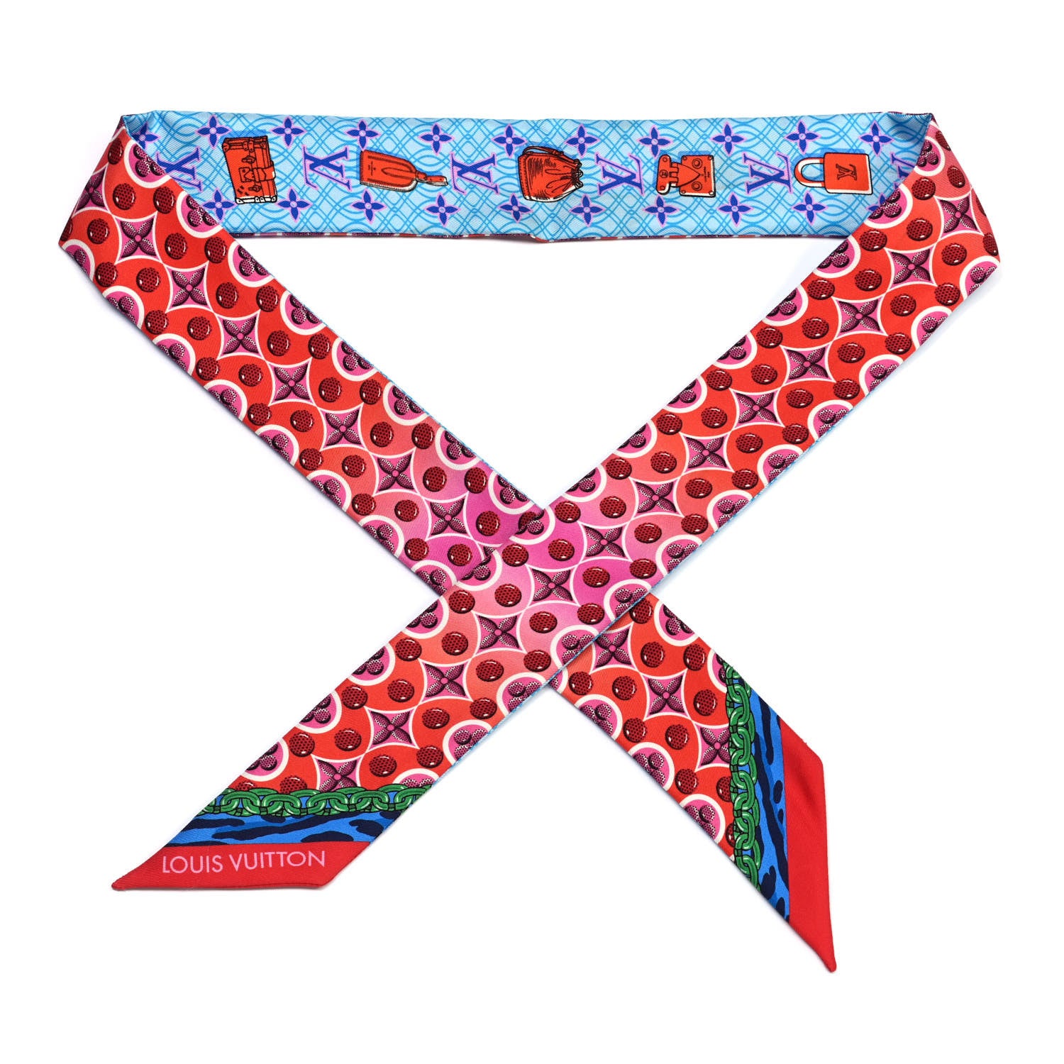 Louis Vuitton Silk Monogram Bubblegram BB Bandeau Rose Pop 1 of 3