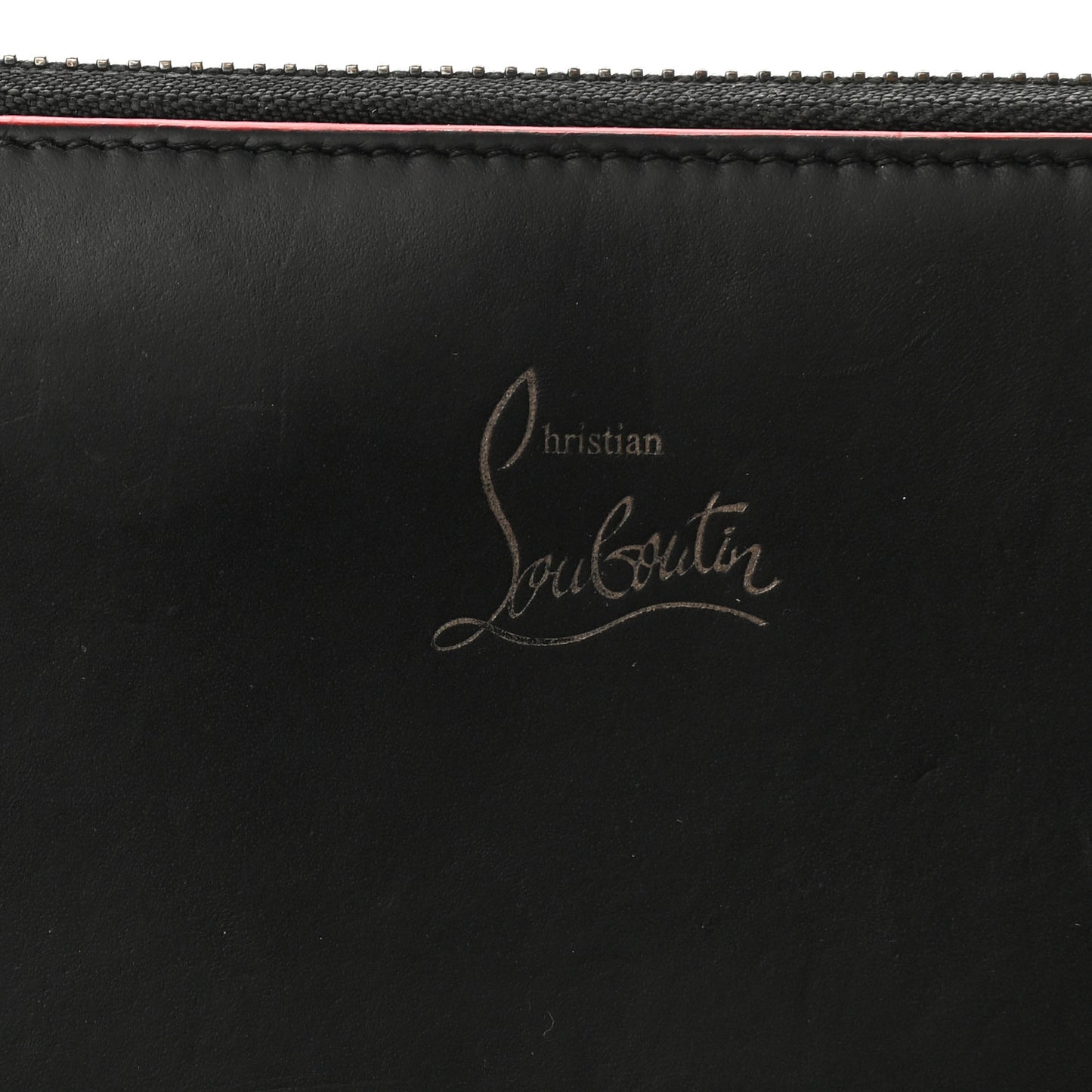 Calfskin Panettone Zip Around Wallet Black