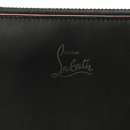 Christian Louboutin Calfskin Panettone Zip Around Wallet Black 8 of 9