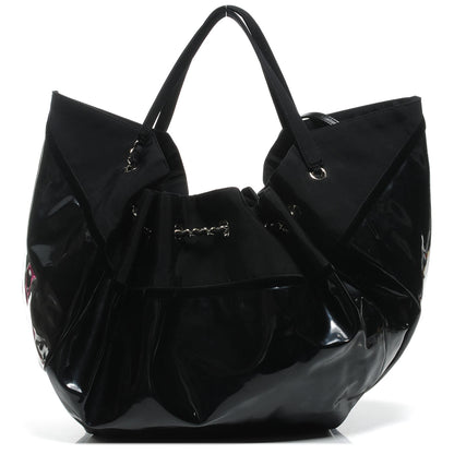 Chanel Vinyl Stretch Spirit Large Cabas Tote Black 1 of 8