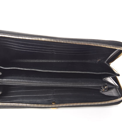Saint Laurent Calfskin Classic Y Ligne Zip Around Wallet Black 5 of 12