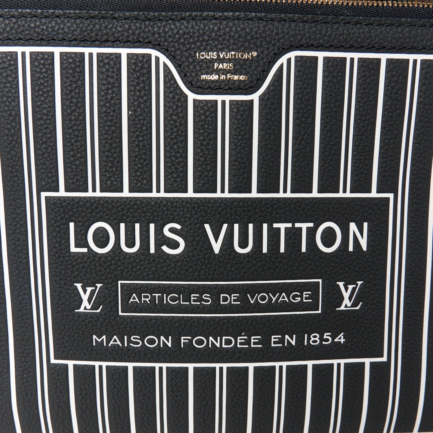 Louis Vuitton Monogram Calfskin Neo Neverfull Inside Out MM Black 9 of 15