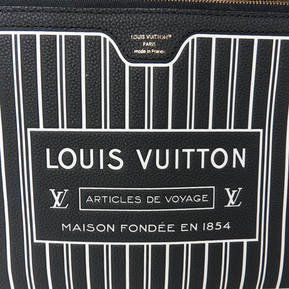 Louis Vuitton Monogram Calfskin Neo Neverfull Inside Out MM Black 9 of 15