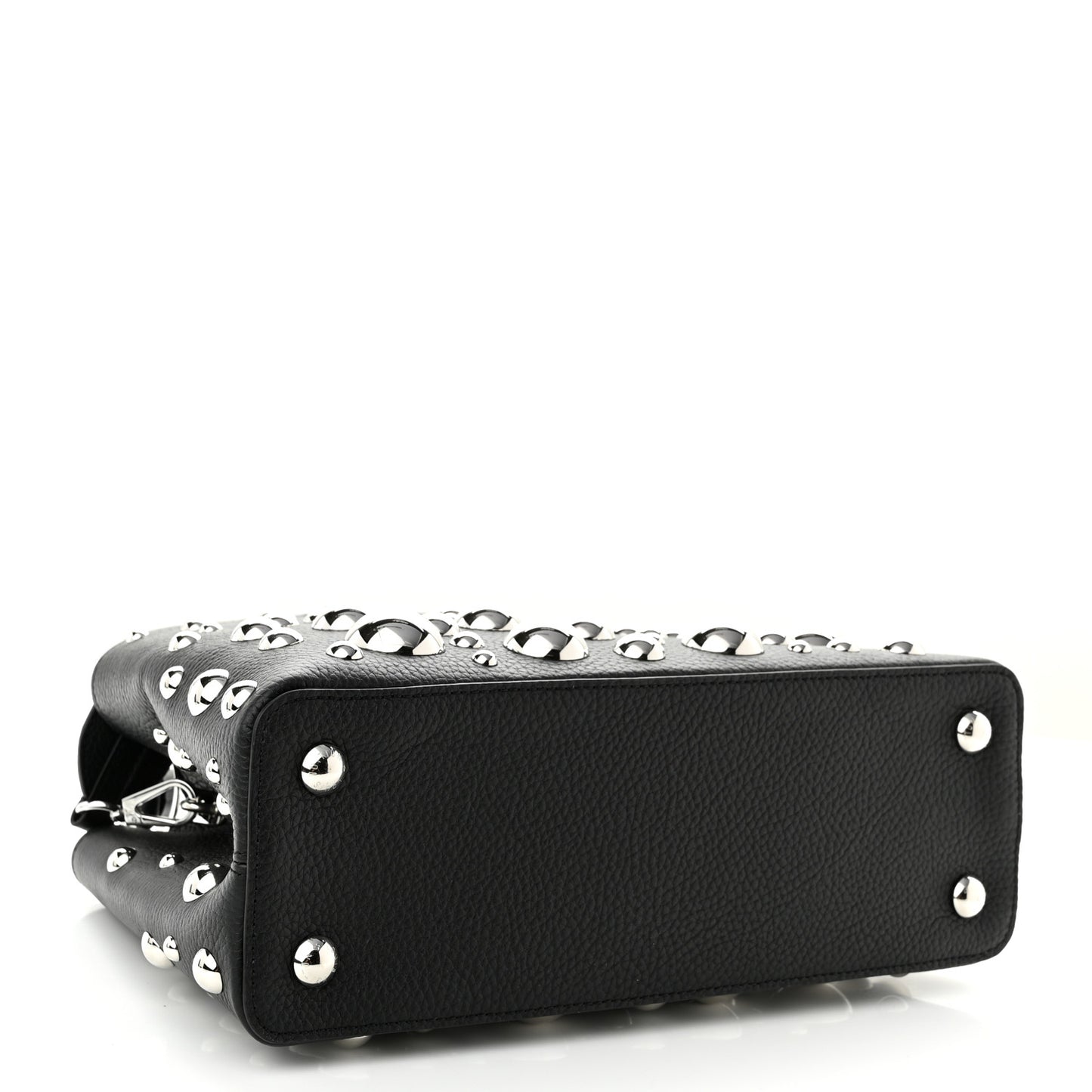 LV X YK Taurillon Brass Metal Dots Capucine MM Black