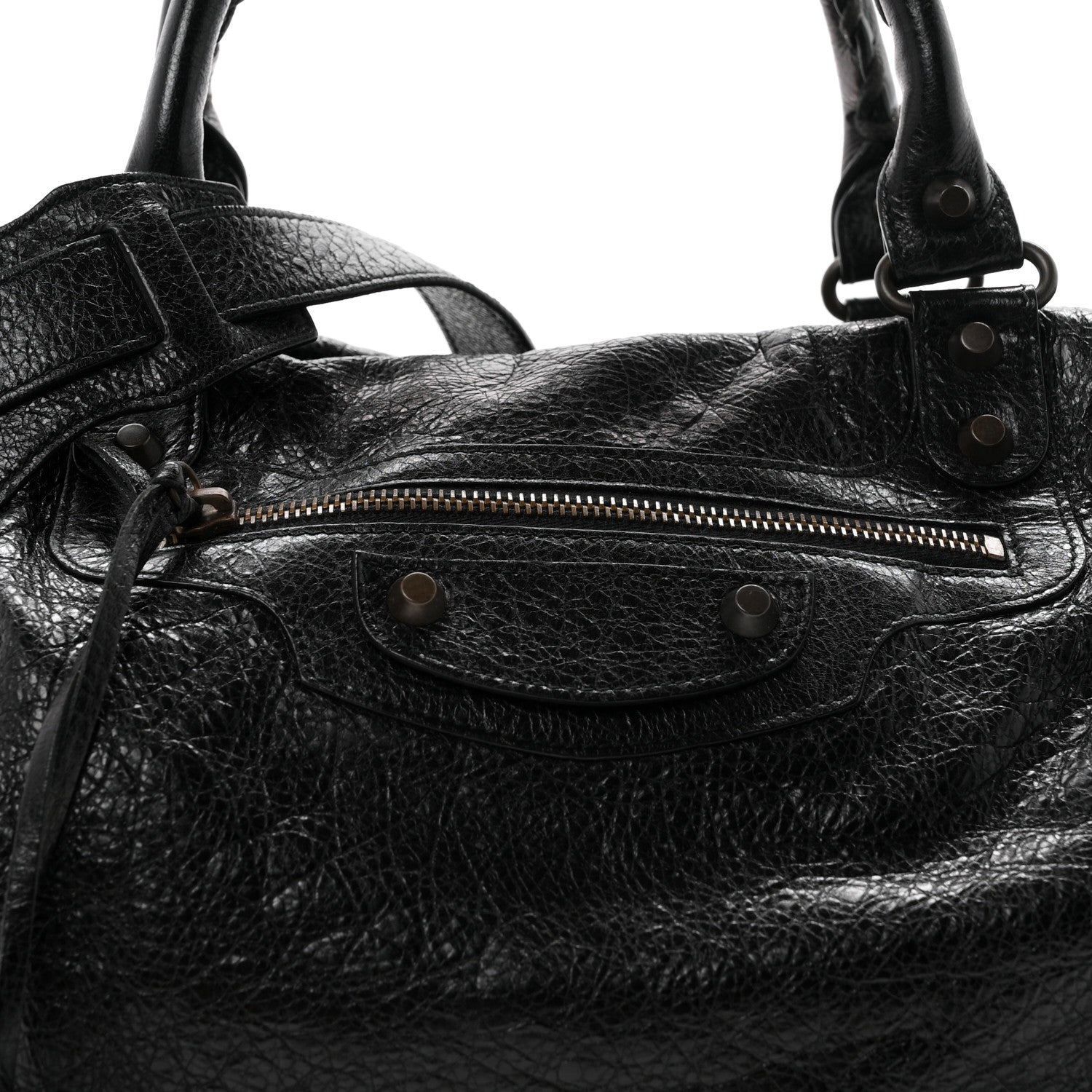 Balenciaga Agneau Classic Hardware Boston  Black 9 of 11