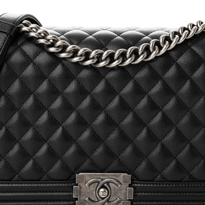 Chanel Caviar Quilted New Medium Boy Flap Black 8 of 11