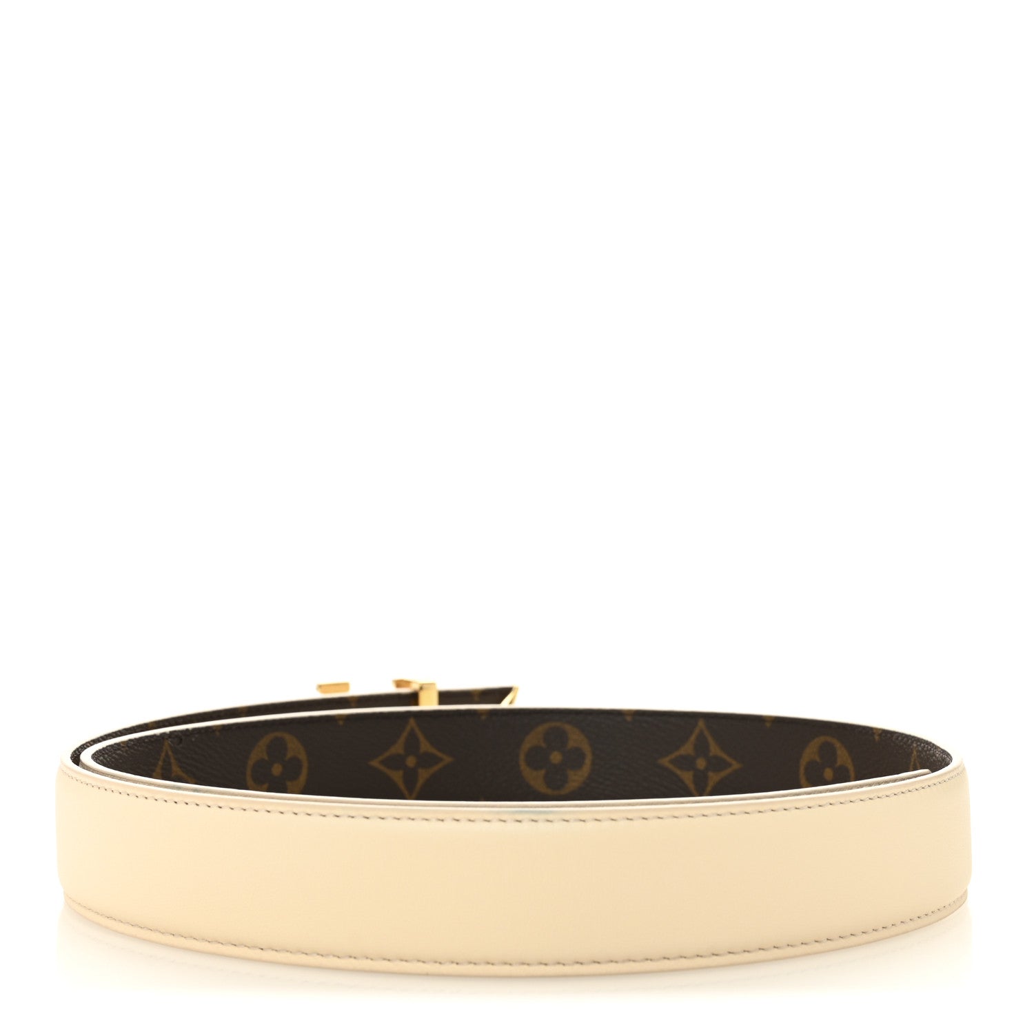 Louis Vuitton Monogram 20mm Pretty Reversible Belt 85 34 Beige 4 of 9