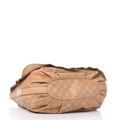 Gucci Guccissima Tribeca Messenger Bag Beige 4 of 10