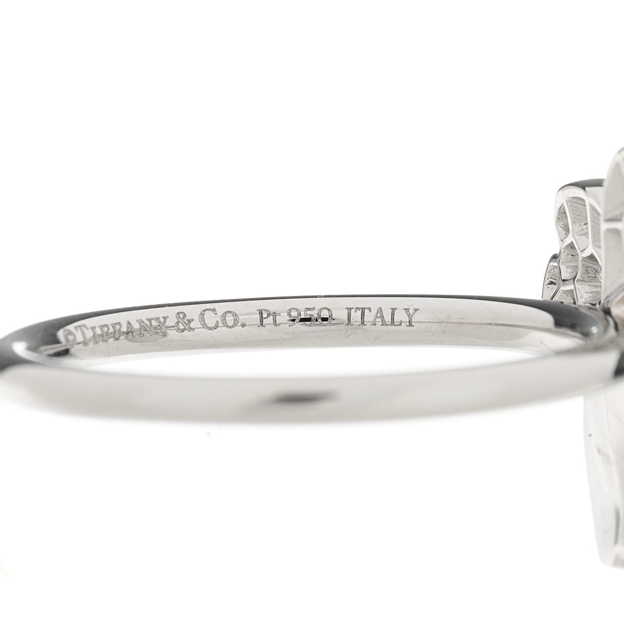 Platinum Diamond Paper Flowers Ring 49 5