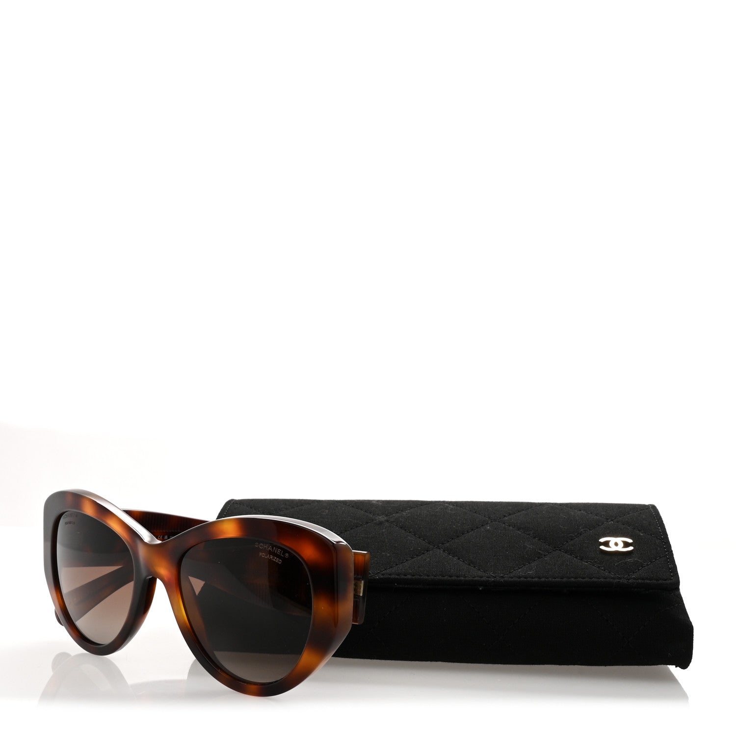 Chanel Acetate Polarized Butterfly Large CC Sunglasses 5492-A Tortoise 8 of 8