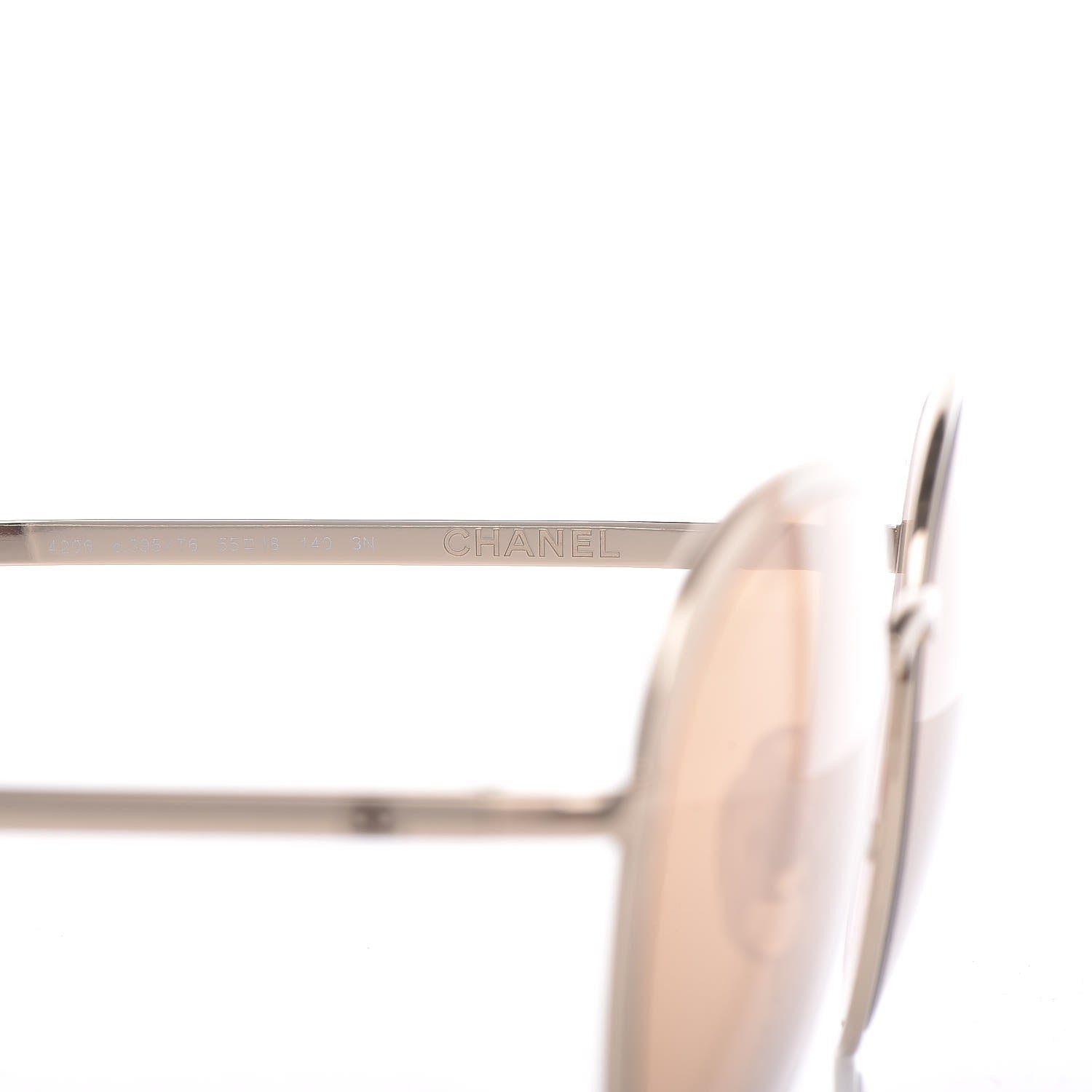 Chanel Round Mirror Sunglasses 4206 Gold 7 of 7