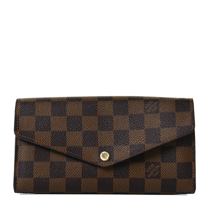 Louis Vuitton Damier Ebene Sarah Wallet NM 1 of 8