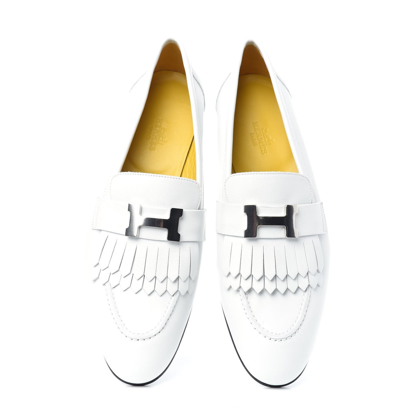 Calfskin Womens Royal Loafers 37.5 White