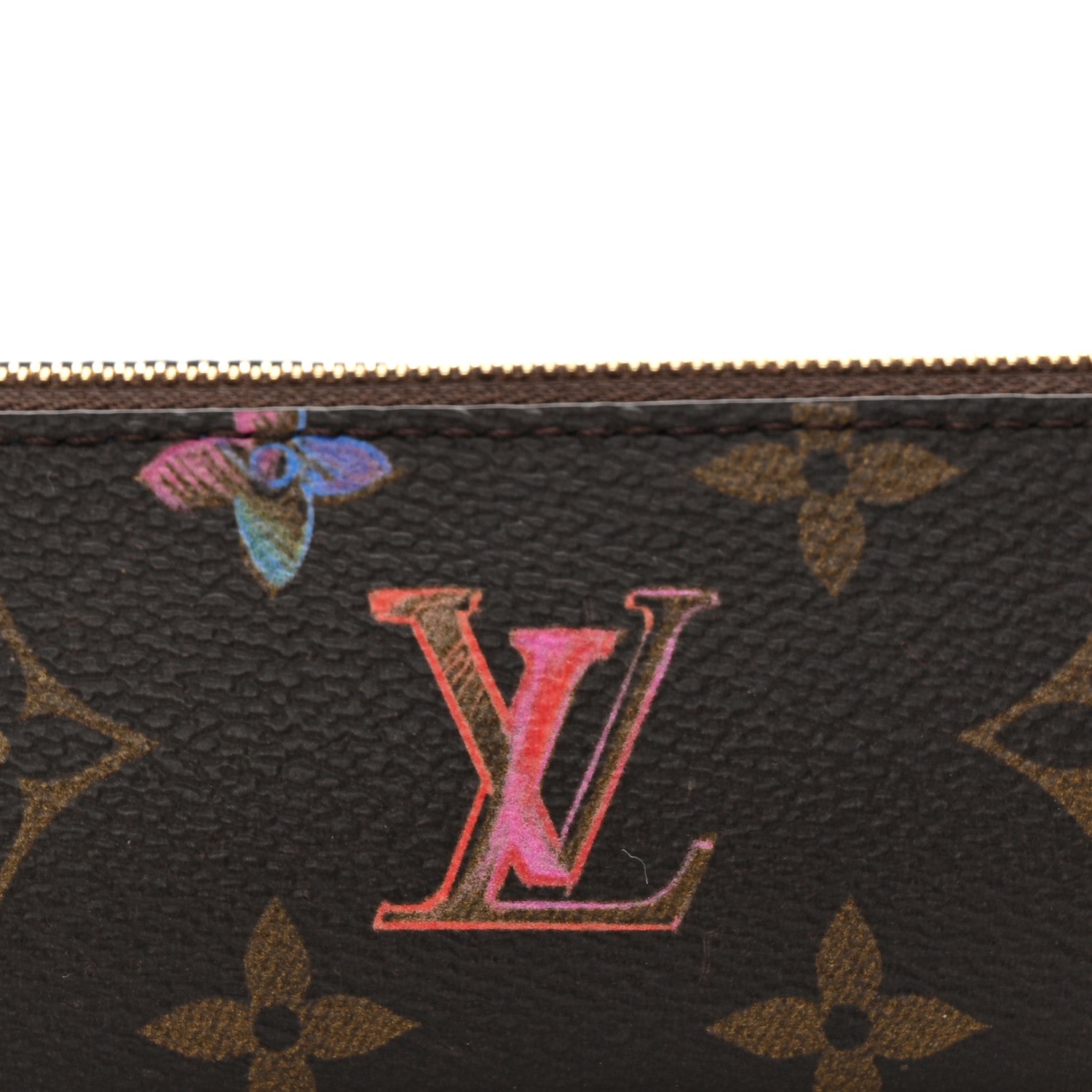 Louis Vuitton Monogram Art And Craft Elizabeth Pencil Pouch Multicolor 8 of 10
