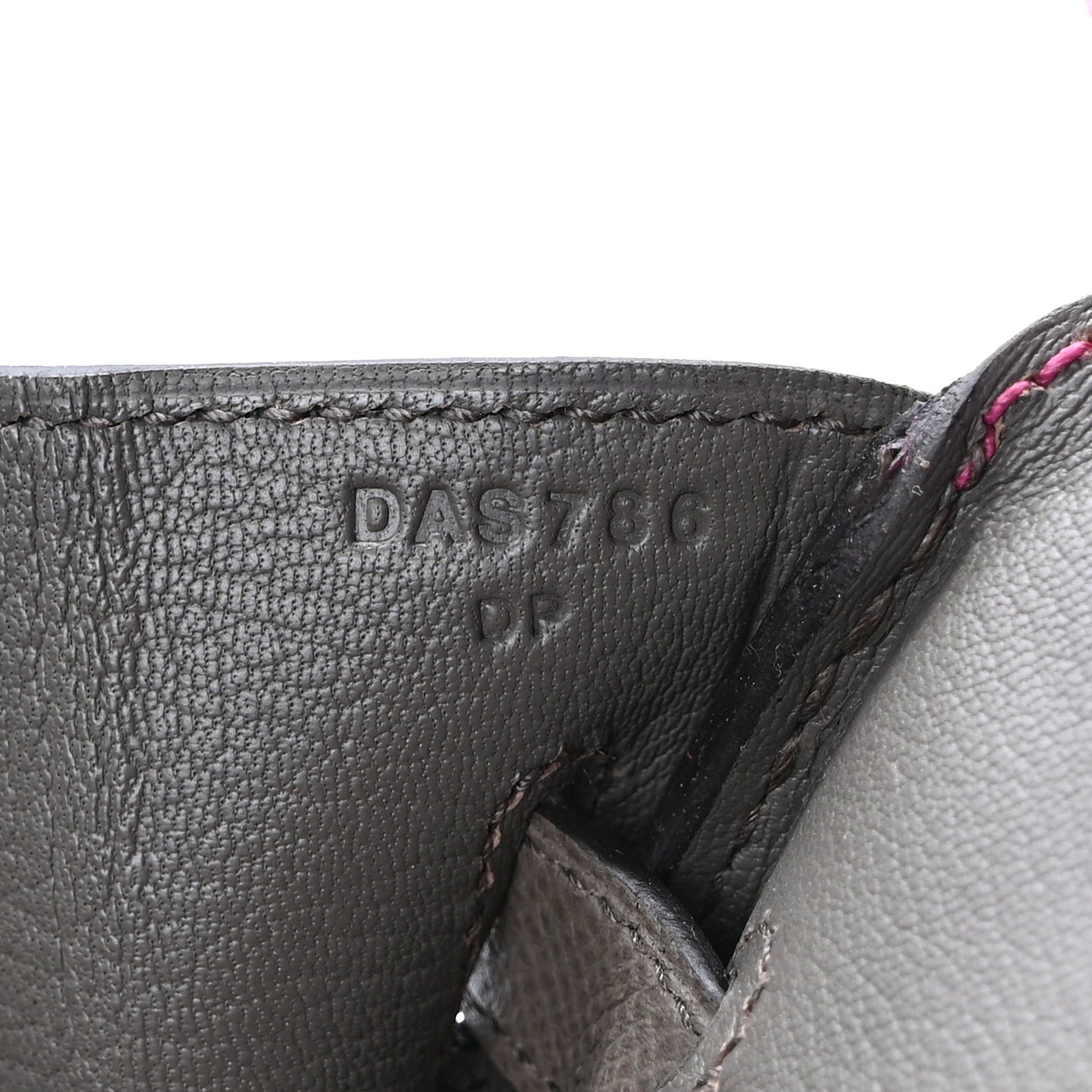 Epsom Horseshoe Birkin 30 Rose Poupre Etain