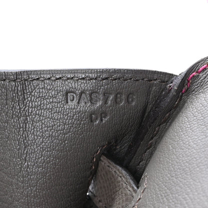 Hermes Epsom Horseshoe Birkin 30 Rose Poupre Etain 7 of 9