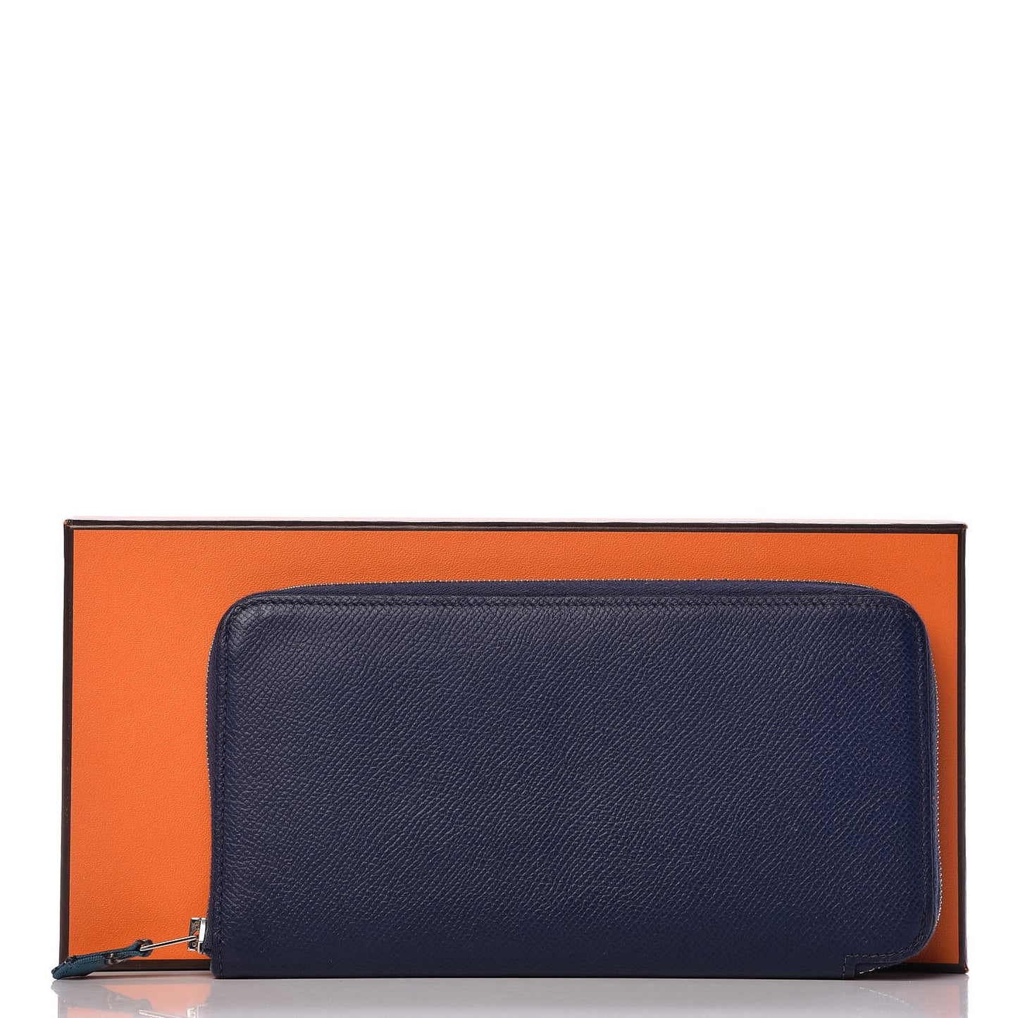 Epsom Silk'In Wallet Bleu Saphir