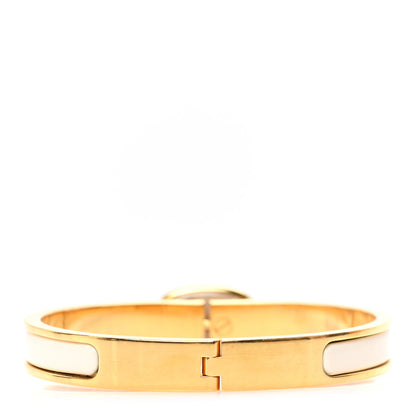 Hermes Enamel Mini Farandole Clic Chaine d'Ancre Bracelet PM Creme 3 of 4