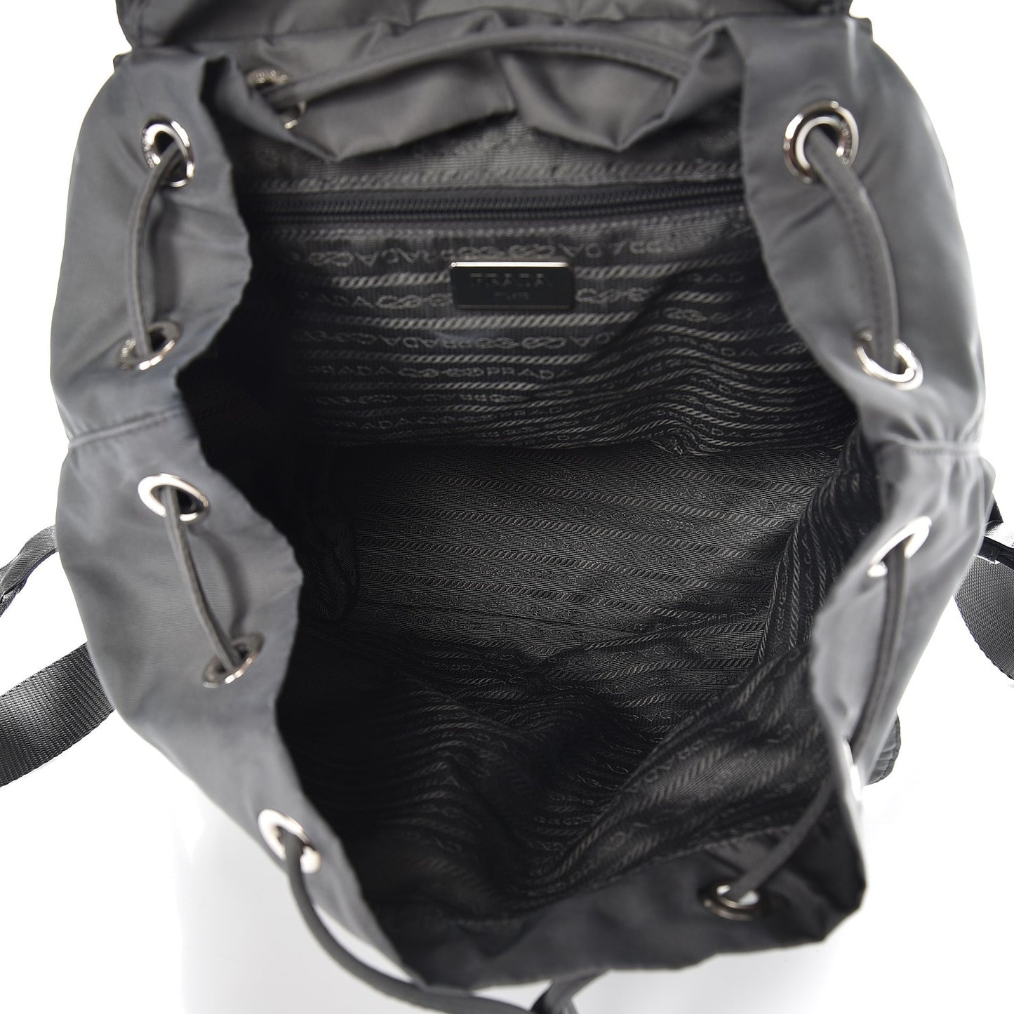 Tessuto Nylon Saffiano Vela Backpack Grey