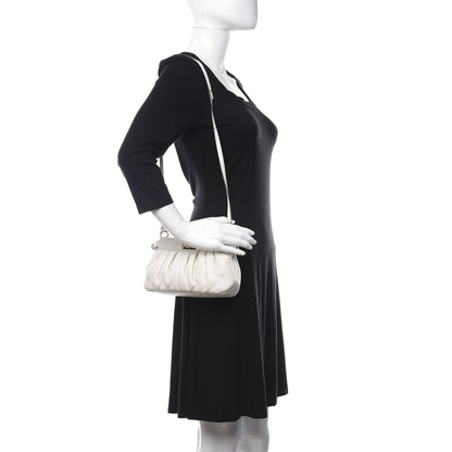 Fendi Shiny Nappa Small Peekaboo Click Bag White 2 of 11
