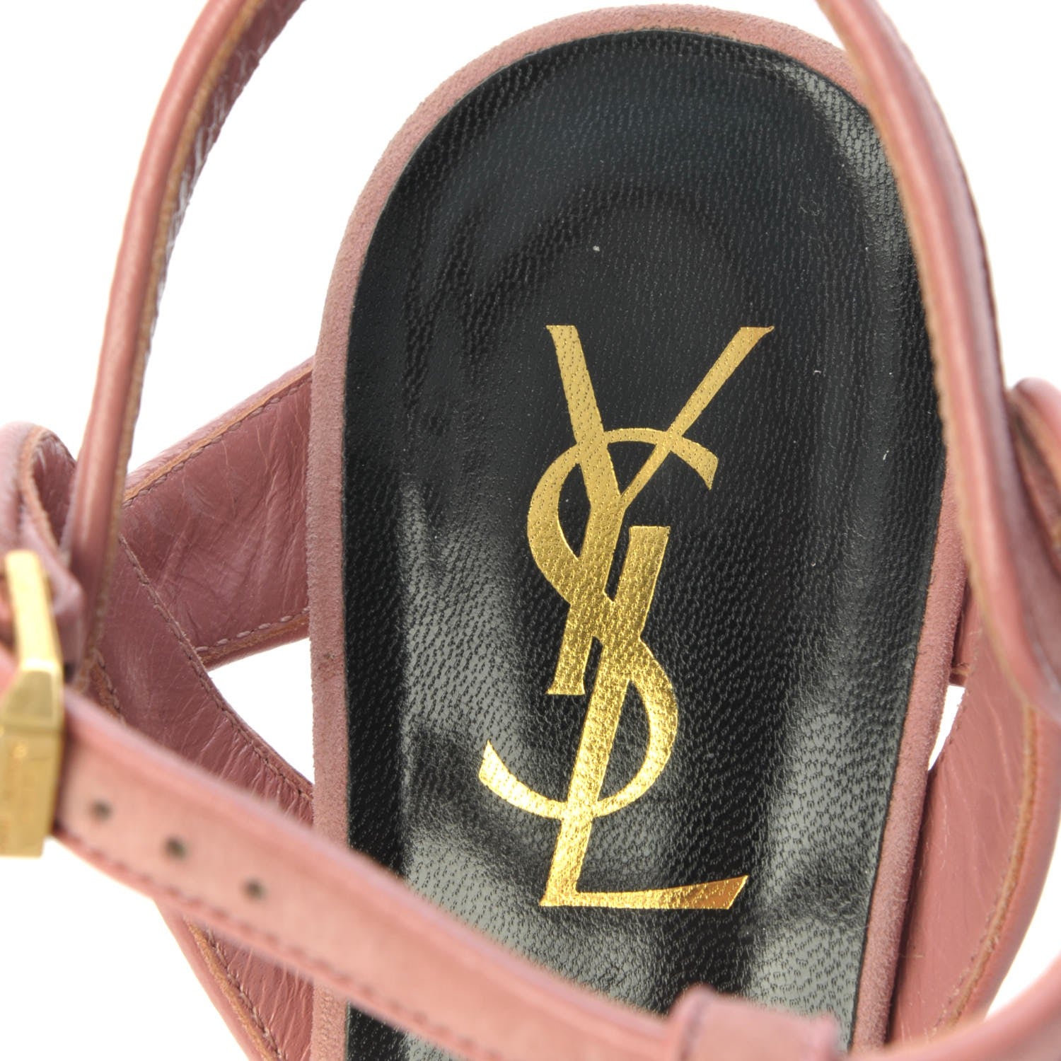 Saint Laurent Suede Tribute 105 Platform Sandals 36.5 Rose Dark 7 of 17