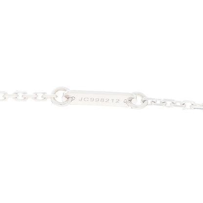 Van Cleef & Arpels 18K White Gold Diamond Sweet Alhambra Pendant Necklace 3 of 5