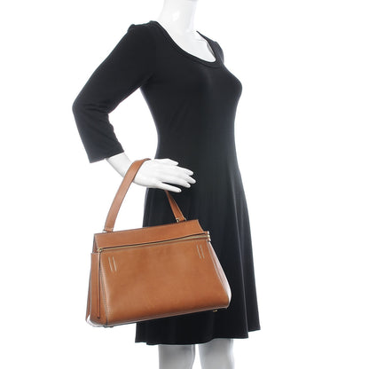 Celine Smooth Calfskin Small Edge Shoulder Bag Camel 2 of 10