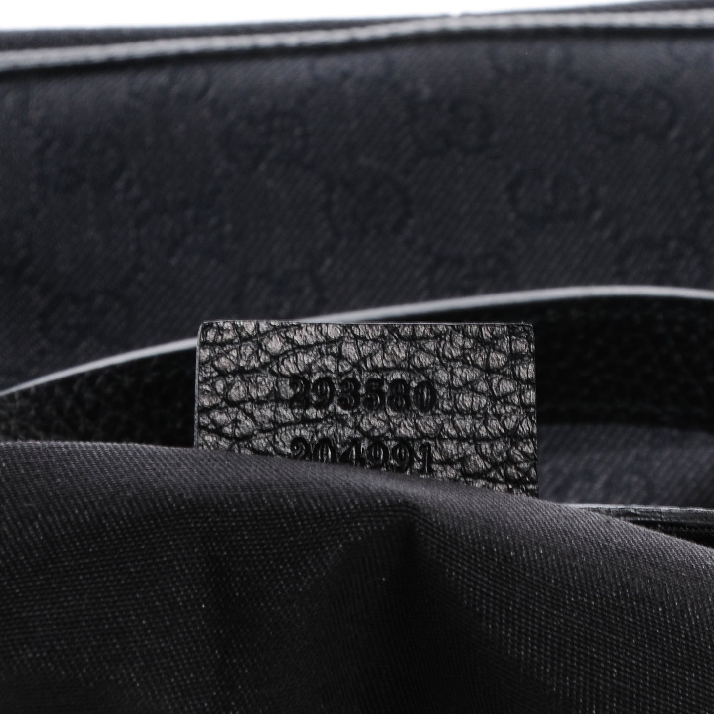 Denim Monogram Large Abbey Tote Black