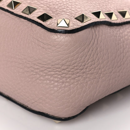 Valentino Garavani Pebbled Calfskin Mini Rockstud Flip-Lock Messenger Bag Poudre 9 of 9