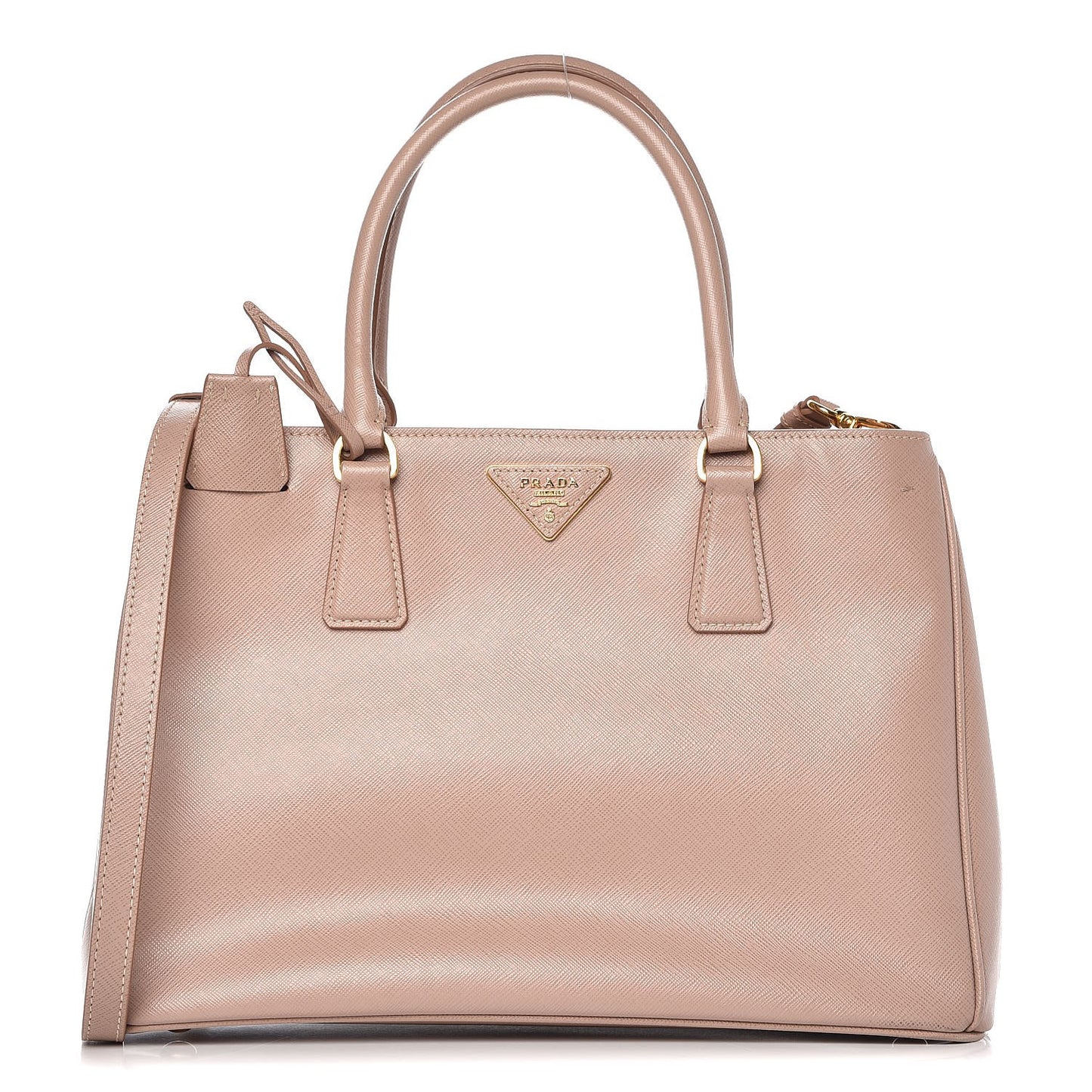 Saffiano Lux Medium Tote Cammeo