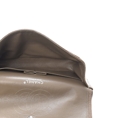 Chanel Crinkled Patent Quilted Medium Double Flap Brown 5 of 9