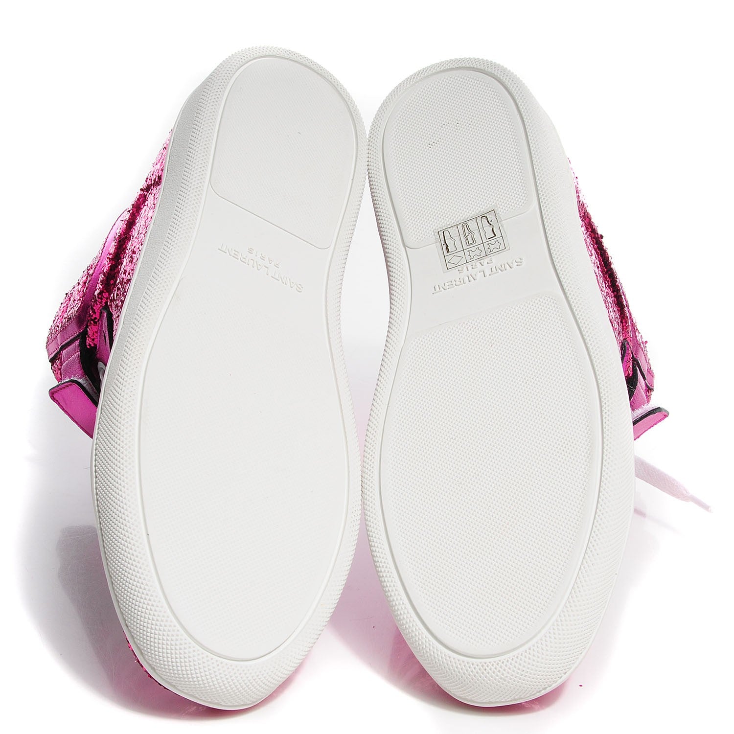 Saint Laurent Glitter Court Classic High Top Sneakers 36 Fuchsia 5 of 8