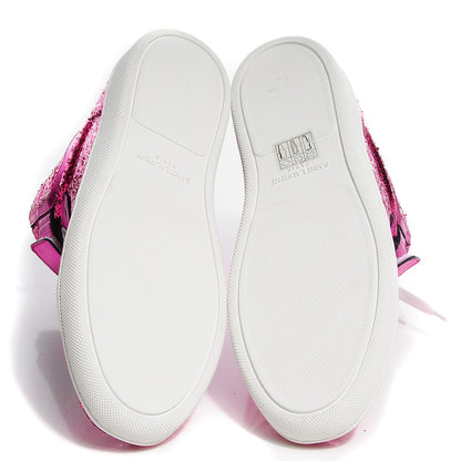 Saint Laurent Glitter Court Classic High Top Sneakers 36 Fuchsia 5 of 8