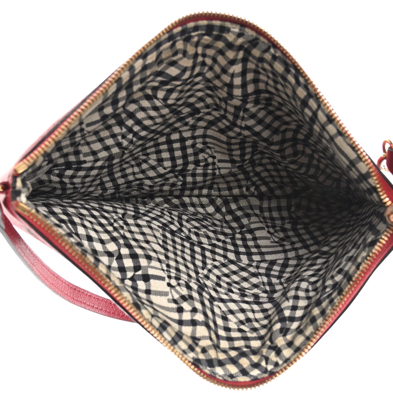 MCM Visetos Liz Shopper Tote Pouch Ruby Red 5 of 14