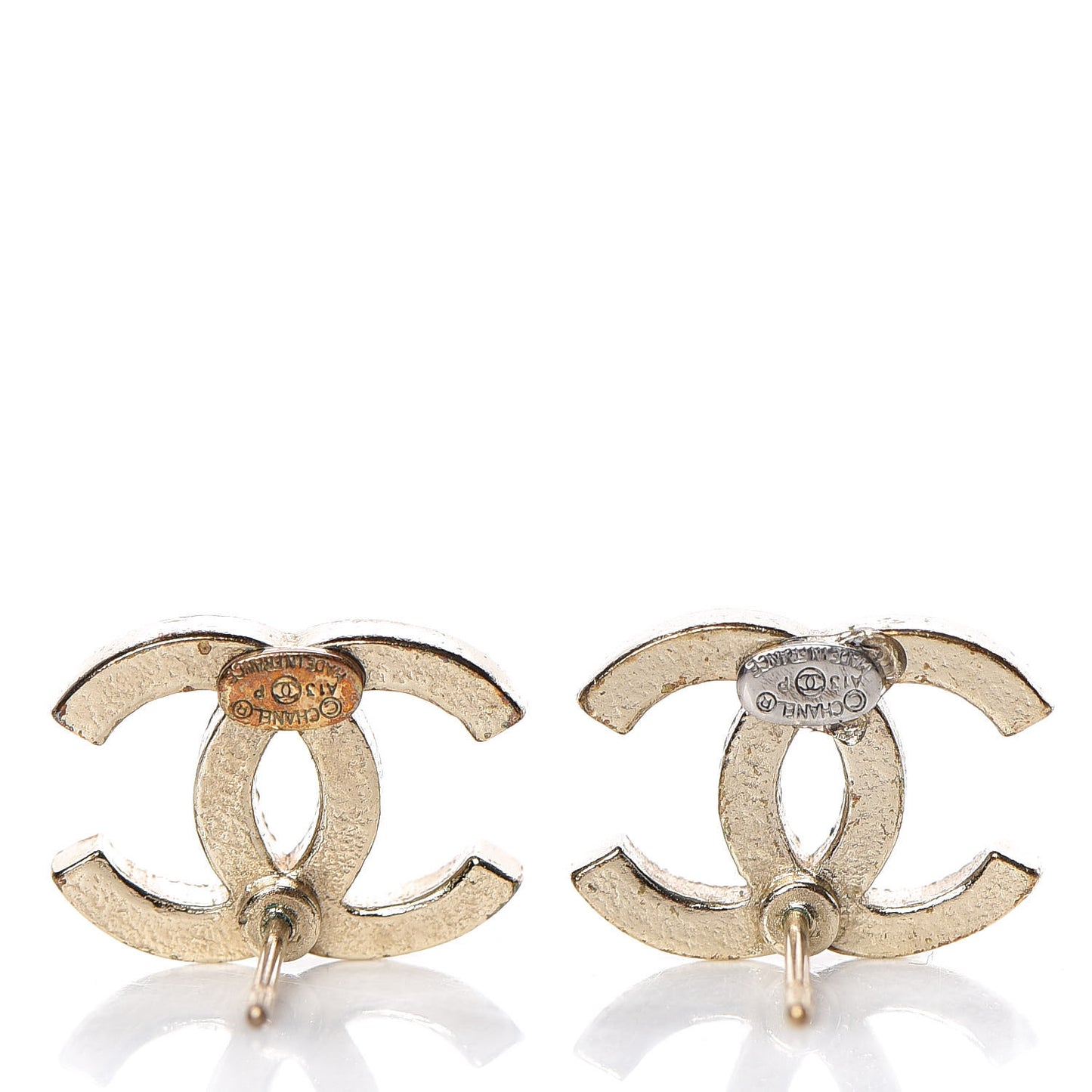 Crystal CC Earrings Gold