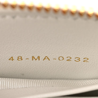 Christian Dior Supple Calfskin Cannage Caro Pouch with Chain Latte 7 of 10