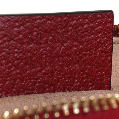 Gucci GG Supreme Monogram Flora Web Mini Ophidia Shoulder Bag Red 6 of 10