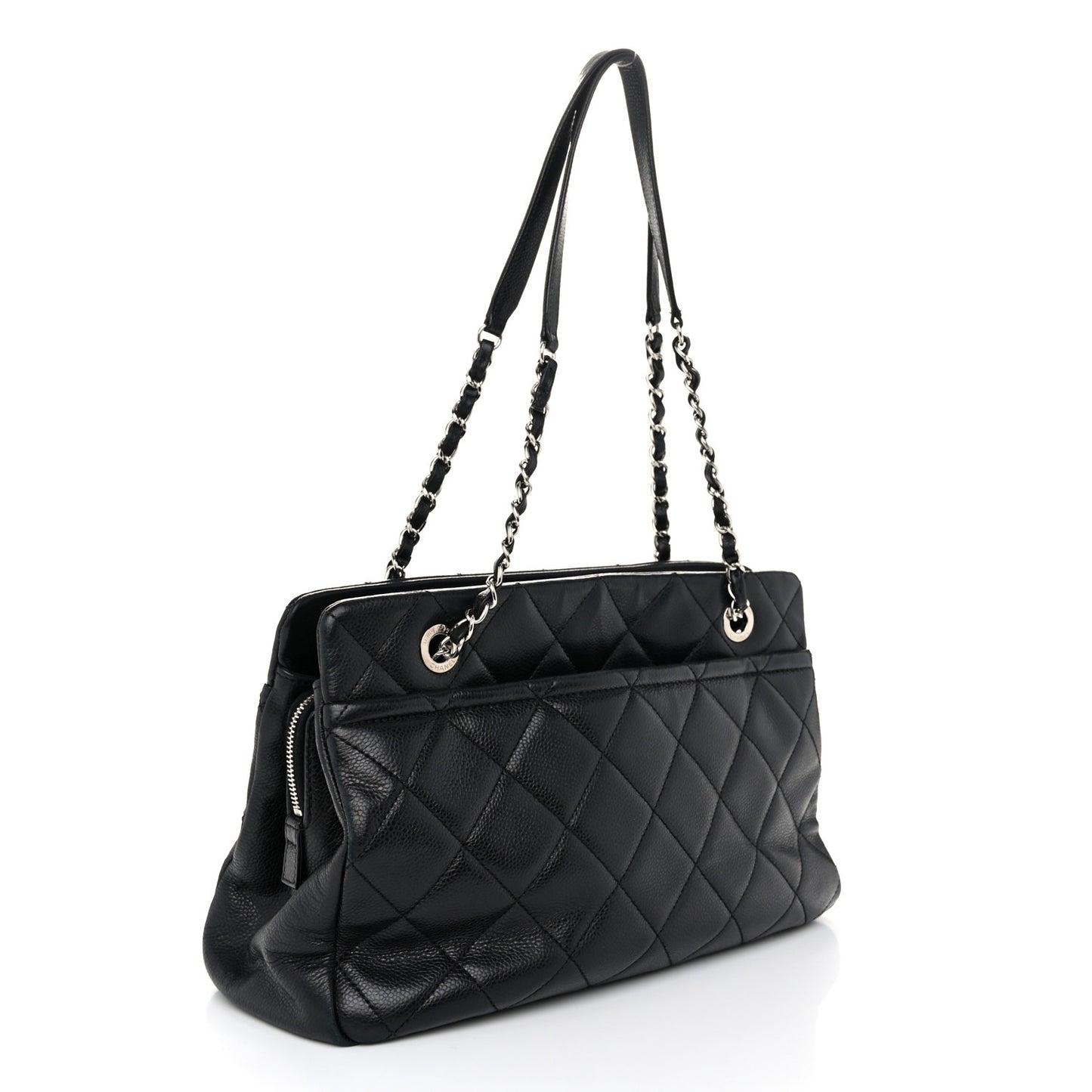 Caviar Quilted CC Timeless Soft Tote Black